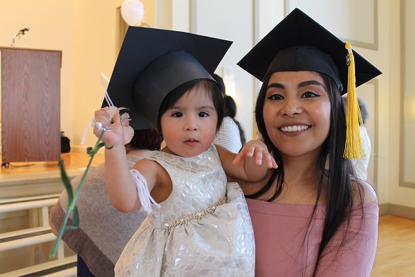 Learning Community graduate, Rosie Salazar is continuing adult education in workforce training.