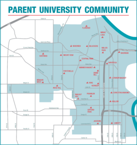 Parent University map
